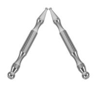 LALADEFIEE Palo de Masaje Manual de Acero Inoxidable 2 Piezas, Herramienta de Acupresión para Puntos de Presión, Masajeador Facial y Corporal Compacto para Relajación y Alivio Muscular