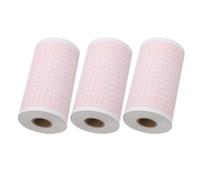 LALADEFIEE Papel de Registro de Electrocardiograma Térmico 3 Rollos 80Mm X 20m Cuadrícula Roja Compatible Beneheart Ie300 para Entornos Médicos Profesionales