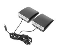 LALADEFIEE Pedal de piano eléctrico, pedal de sostenimiento, pedal de batería electrónica, negro, ABS, interfaz 3.5, para práctica en casa