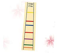 LALADEFIEE Pegatina Adhesiva Para Diapasón De Etiqueta Guiada De Posición Papel Color Amarillo Accesorio Para Principiantes Aprendizaje y Práctica