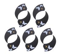 LALADEFIEE Pegatina Autoadhesiva para Golpeador de Ukelele, Juego de 10 Unidades Diseño de Motivo de Alas, Placa Protectora Antirayaduras para Accesorios de Ukelele, Suministro Decorativo