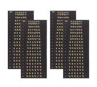 LALADEFIEE Pegatinas para Diapasón de Guitarra 4 Unidades Calcomanías para Trastes Etiquetas de Notas para Guitarras Eléctricas y Acústicas Accesorio para Aprender Acordes y Escalas