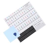 LALADEFIEE Pegatinas para Teclado de Piano de 61 Teclas Etiquetas Extraíbles para Notas de Piano para Principiantes Que Aprenden a Tocar El Piano