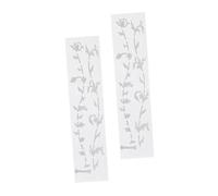 LALADEFIEE Pegatinas sin Alterar el Sonido Fáciles de Instalar Diseño Árbol Vida Pvc Blanco 2 Piezas para Diapasón de Guitarra Acústica