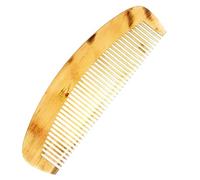 LALADEFIEE Peine De Cuerno Natural Antiestático 1 Unidad 14 Cm Compacto Para Cuidado Del Cabello y Barba Mujeres Uso Portátil Cuidado Diario