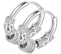 LALADEFIEE Pendientes Aro Diseño de Dragón y Tótem Vintage, Acero Inoxidable, Ligeros y Llamativos, para Hombre y Mujer, Ideales para Fiestas y Uso Diario, 2 Piezas