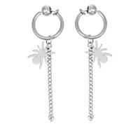 LALADEFIEE Pendientes De Cadena Colgantes Borlas Diseño De Araña Joyas Orejas Pendientes Mujer Plata