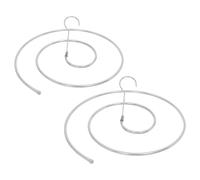 LALADEFIEE Perchas Plegables de Acero Inoxidable 2 Unidades para Mantas y Edredones Tendedero Espiral Multifuncional para Secado Rápido en Balcón y Lavandería Ahorro de Espacio