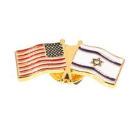 LALADEFIEE Pin De Solapa Con La De Israel Y La De Uu. De Has Pin Stine Artesanía Exquisita