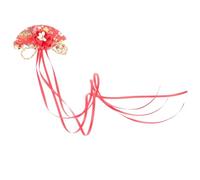 LALADEFIEE Pinza para Cabello Grande con Diseño de Abanico y Borlas Accesorio Japonés para Mujeres y Niñas Ligera y Duradera para Cosplay Bodas y