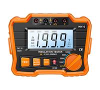 LALADEFIEE Probador Digital de Resistencia de Aislamiento Material Abs y Goma Pantalla Lcd Retroiluminada para Mantenimiento y Verificación de Equipos Eléctricos