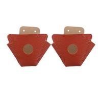 LALADEFIEE Protector de Puntera para Patines Quad, PU Naranja | Cuero Sintético, Diseño Elástico de 4 Orificios, Textura Antideslizante, para Patinaje Recreativo y Lecciones
