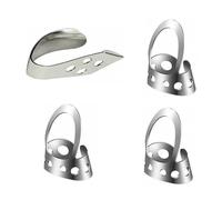 LALADEFIEE Púas de Guitarra Banjo Metal Ajustables Juego de 4 Unidades Acero Inoxidable Incluye 1 Pieza de Pulgar y 3 de Dedos para Guitarra Acústica Ukelele y Mandolina