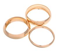 LALADEFIEE Pulseras de Mujer 3 Piezas Doradas, Brazaletes Metálicos Gruesos y Anchos, Diseño Minimalista y Apilable para Moda Casual y Ocasiones Obsequios