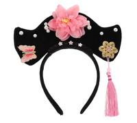 LALADEFIEE Qing Dynasty Headband Vintage Floral Hairband Traditional Hanfu Hair Ornament Comfortable Royal Court Style For Costume Parties And Photography