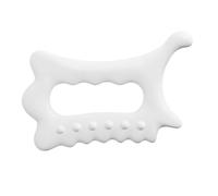 LALADEFIEE Raspador de Masaje Corporal Blanco de Resina Reutilizable para Relajación Muscular Diseño Cómodo Que No Raya la Piel, Herramienta Gua Sha para Uso Facial y Corporal