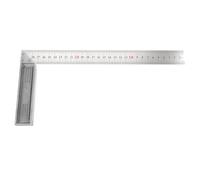 LALADEFIEE Regla de Ángulo Recto Metálica de 300 MM Escuadra de Carpintero Multifuncional para Medición Exacta en Trabajos de Carpintería y Construcción