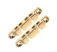 LALADEFIEE Retenedor de Cuerda Eléctrico Dorado de Metal con Tornillos de Montaje, 2 Piezas para Prolongar Vida Útil y Mejorar Sonido en Ensayos y Conciertos