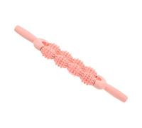 LALADEFIEE Rodillo de Masaje Manual para Pantorrillas y Muslos, 8 Ruedas Textura de Púas, Color Rosa Sakura, Herramienta Portátil para Relajación Muscular, Yoga y Recuperación Deportiva