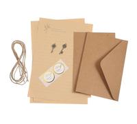 LALADEFIEE Rotafolio de Papeles para Cartas y Sobres en Estilo Vintage Papel de Papelería Retro Portátil y Escritura Suave para Poemas y Cartas Sentimentales, 2 Sets A5