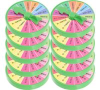 LALADEFIEE Rueda de Castigo de Fiesta y Rueda de Juego de Mesa para Adultos y Niños, Tamaño Pequeño 6.5 Cm, Plástico Colorido, Juego Interactivo para Fiestas y Reuniones, Pack de 10 Unidades
