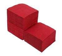 LALADEFIEE Servilletas de Papel Rojas Desechables para Cócteles y Eventos Obsequios, 150 Unidades, Cómodas y Elegantes para Mesa de Comedor