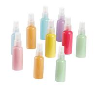 LALADEFIEE Set de 10 Botellas Pulverizadoras de 50ml Color Macarrón, Recargables y Compactas de Pet, Ideales para Perfumes y Productos Faciales en Picnic o Arte Color Aleatorio