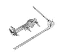 LALADEFIEE Soporte para Cencerro de Jazz Abrazadera Metálica Extensible con Brazo Corto y Cabeza Corta Soporte Estable para Batería y Rack de Extensión para Percusión