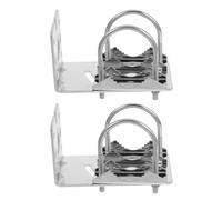 LALADEFIEE Soportes de Montaje para Antena Exterior de Aluminio, 2 Unidades Diseño Robusto para Instalación en Postes, Adecuado para Redes y Amplificadores Parabólicos