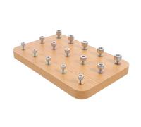 LALADEFIEE Tabla de Madera para Rehabilitación con Entrenador de Coordinación Mano-Ojo Ejercicio de Dedos para Terapia Ocupacional Equipo Duradero para Entrenamiento Casa