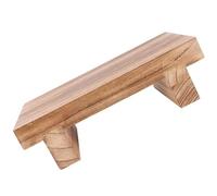 LALADEFIEE Taburete de Madera para Dormitorio y Baño Escalón Antideslizante, Banco Resistente y Cómodo para Muebles Hogar y Reposapiés