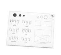 LALADEFIEE Tapete Acrílico Para Decoración De Uñas y Tapete De Uñas Acrílico De Silicona Suave Para Práctica De Manicura Entrenamiento Aplicación Adecuado Para Técnicas Profesionales y