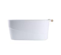 LALADEFIEE Tazón para Remojo de Manos para Manicura Cuenco de Plástico PP Resistente para Cuidado de Uñas Herramienta Práctica para Salón y Doméstico Japonés Color