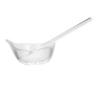 LALADEFIEE Tazón Pequeño de Vidrio Transparente para Mezclar Mascarillas Faciales con Cuchara de Vidrio, Kit para Aceites Esenciales y Cuidado Piel Hogar y Salón de Belleza