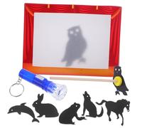 LALADEFIEE Teatro de Sombras para Niños Marionetas de Sombras Chinas Hechas a Mano, Juguete Educativo de Papel, para Contar Historias Color Aleatorio