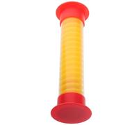 LALADEFIEE Temporizador de Arena con Sonido de 5 Segundos para Juegos de Mesa y Cartas Reloj de Arena Portátil de 13 CM con Tapa Roja y Tubo Amarillo Accesorio para Juegos Infantiles y