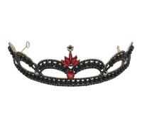LALADEFIEE Tiaras Retro de Lujo para Novia Tiara de Princesa Vintage Gemas de Imitación Accesorio el Cabello de Boda para Mujer para Ceremonias de Boda y Fiestas de Cumpleaños