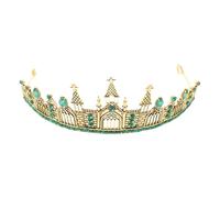 LALADEFIEE Tiarra Gótica Oscura de Aleación Bronce Mate para Sesión de Fotos, Accesorio de Cosplay y Carnaval, Adorno Retro de Reina para Fiesta y Banquete, Tocado Femenino Elegante