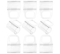 LALADEFIEE Tirador Transparente Fácil de Instalar para Persianas Enrollables de 20 Mm 10 Piezas, Clips para Persianas de Ventana Material Abs Resistente para Cortinas Enrollables