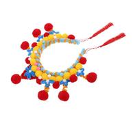LALADEFIEE Tocado Con Borlas Para Mujeres y Diadema De Peking Para y Celebraciones Del Año Lunar Accesorio De Pelo
