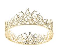 LALADEFIEE Tocado De Novia Para Fiesta De Boda De Oro Kc Más Delgada Para Damas Accesorio De De Rey Vintage