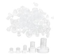 LALADEFIEE Topes para Muebles Transparentes de Goma Antideslizante 100 Piezas Varios Tamaños para Mesas de Comedor y Gabinetes Protección sin Adhesivo