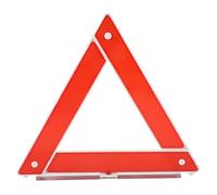 LALADEFIEE Triángulo de Emergencia Plegable para Coche, Señal de Advertencia Vial Estructura Metálica y Plástico, Triángulo de Peligro Compacto para Seguridad en Carretera