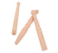 LALADEFIEE Varillas de Acupresión de Madera Accesorio Portátil Multifunción para Masaje de Pies Palo de Reflexología Ligero y Suave Pack de 3 Piezas para Relajación en Casa
