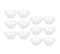 LALADEFIEE y Cómodos al Tacto 12 Cuencos para Aceites de Transparentes sin Rebabas y Faciales para Viajes y de Belleza