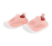 LALADEFIEE Zapatos para Caminar para Bebés Transpirables de Malla Rosa Suela Suave y Flexible Talla 15 125 CM Zapatillas Ligeras para Primeros Pasos en Interiores y Exteriores