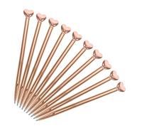 LALAFINA 10 Piezas Bolígrafos Retráctiles de Metal con Punta Mediana y Tinta Azul para de Boda Decoraciones de Fiesta de San Valentín y de Oficina