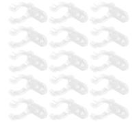 LALAFINA 100 Clips de Montaje de Silicona y Hierro para Tubos LED y Fluorescentes, Portaclips Fáciles de Instalar Buena Estabilidad para Iluminación y Decoración DIY
