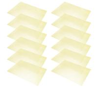 LALAFINA 12 Filtros de Gel de PVC Amarillo Resistentes y Ligeros para Iluminación en Estudio y Film, Hojas de Filtro de Luz para Fotógrafos y Diseñadores de Luz