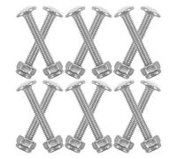 LALAFINA 12 Juegos de Tornillos para Futbolín M4x25mm de Acero al Carbono Perno de Unión, Ergonómicos y Resistentes para Reparación y Torneos de Mesa Futbolín
